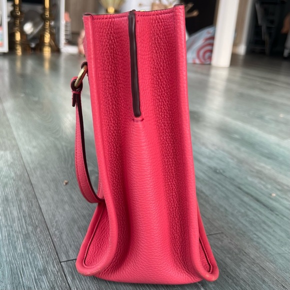 COACH Tyler Carryall 28 pink leather tote bag gold hardware - Picture 8 of 14